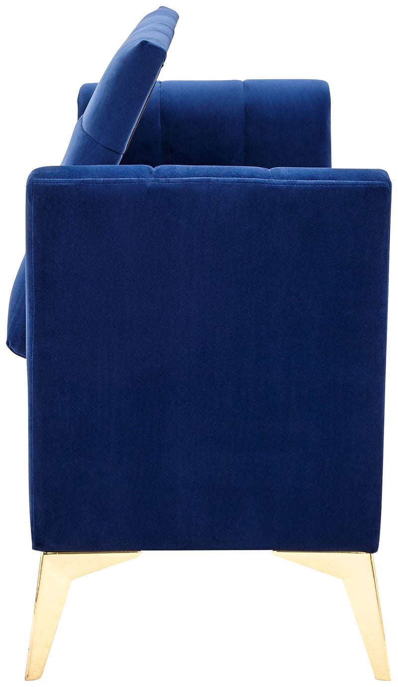 Pettine Ottoman Storage Bench Royal Blue