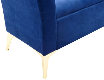 Pettine Ottoman Storage Bench Royal Blue