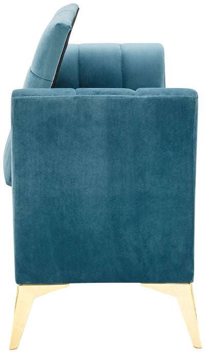 Pettine Ottoman Storage Bench Teal