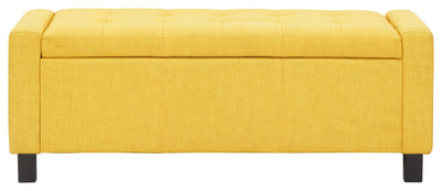 Verona Ottoman Bench Mustard Fabric