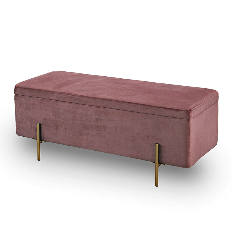 Lola Storage Ottoman Pink