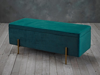 Lola Storage Ottoman Teal