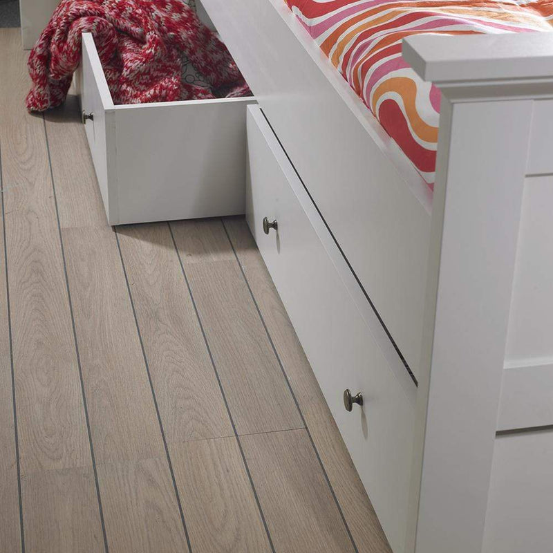 Paris - Underbed Storage Drawer for Single Bed in White