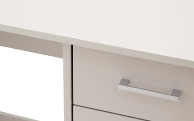 Panama 2 Drawer Desk Grey