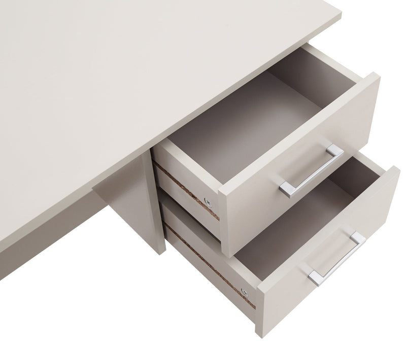 Panama 2 Drawer Desk Grey