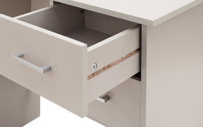 Panama 2 Drawer Desk Grey