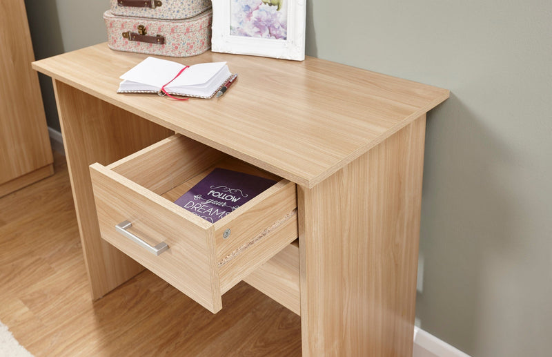 Panama 2 Drawer Desk Oak