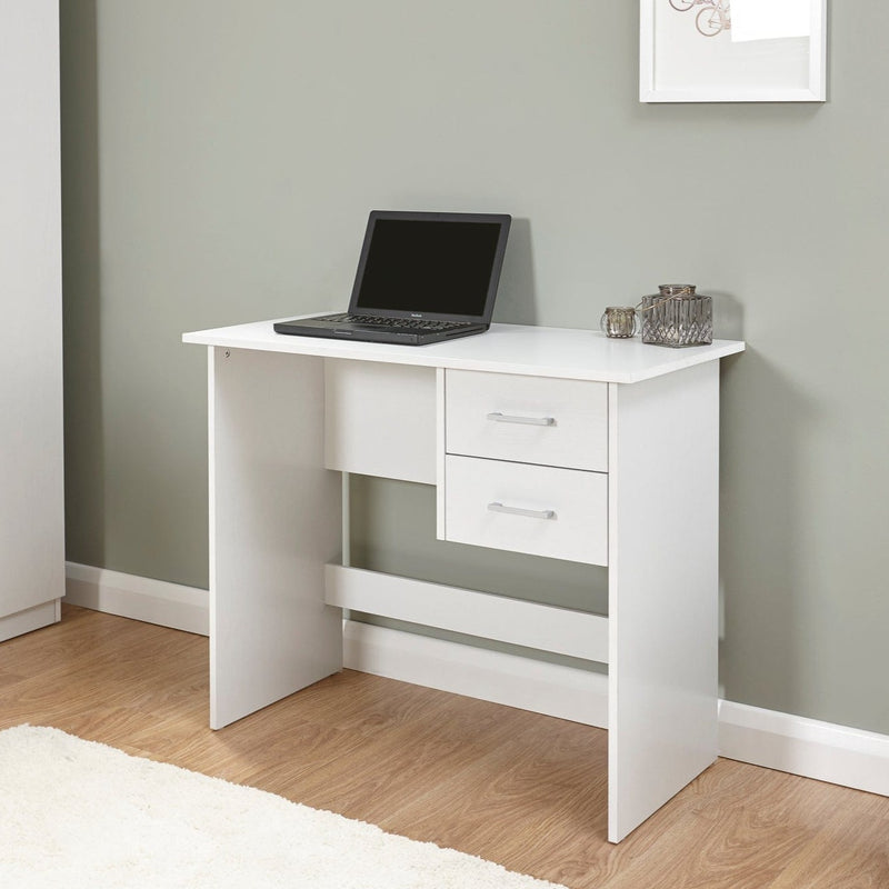 Panama 2 Drawer Desk White