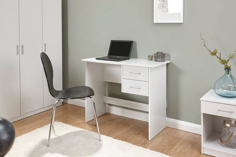 Panama 2 Drawer Desk White