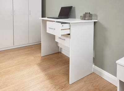 Panama 2 Drawer Desk White