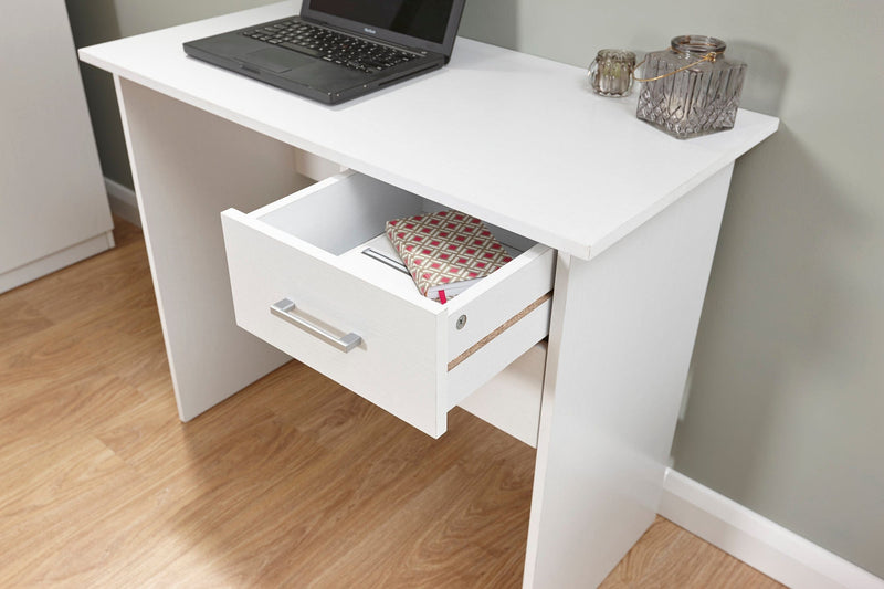 Panama 2 Drawer Desk White