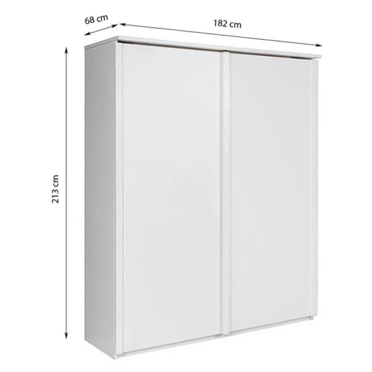 New York 2 Sliding Door Wardrobe 182cm