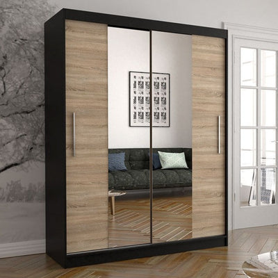 Vista 01 Sliding Mirror Door Wardrobe 150cm