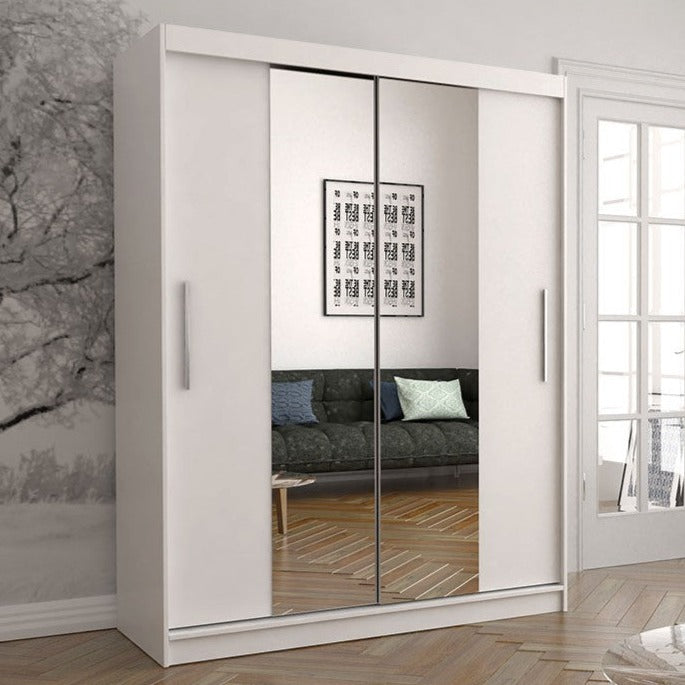 Vista 01 Sliding Mirror Door Wardrobe 150cm