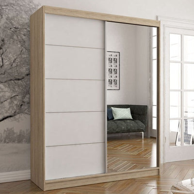 Vista 05 Mirrored Sliding Door Wardrobe 150cm