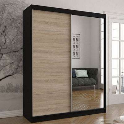 Vista 05 Mirrored Sliding Door Wardrobe 150cm