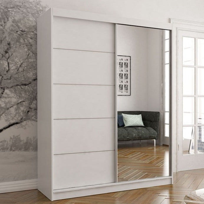 Vista 05 Mirrored Sliding Door Wardrobe 150cm