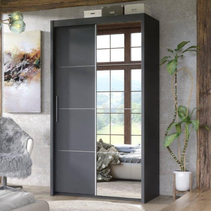 Ivanno Sliding Door Wardrobe 120cm