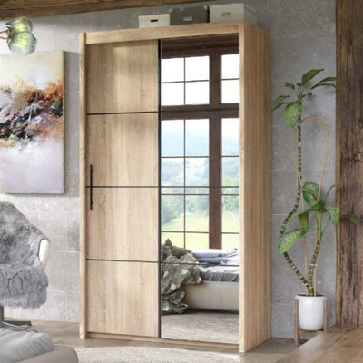 Ivanno Sliding Door Wardrobe 120cm