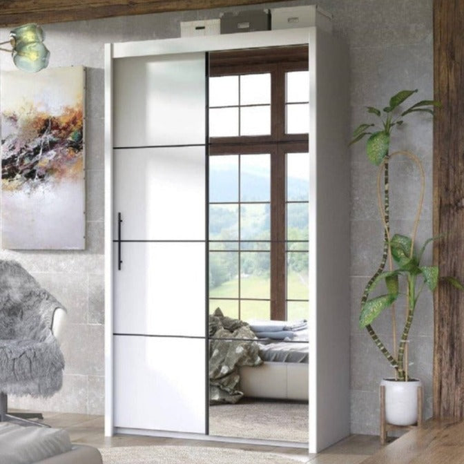 Ivanno Sliding Door Wardrobe 120cm