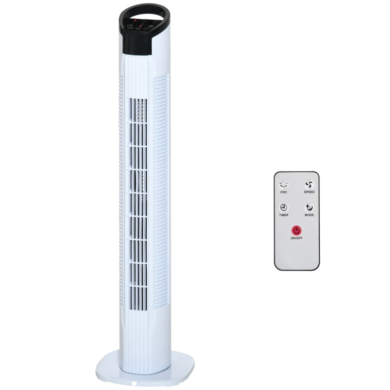 Freestanding Tower Fan White