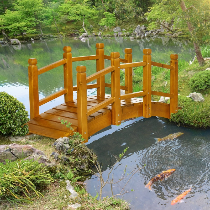 Wooden Garden Bridge , Brown