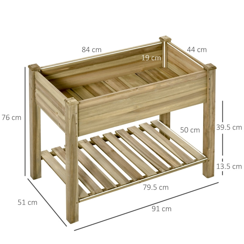 Raised Garden Bed With Legs And Storage