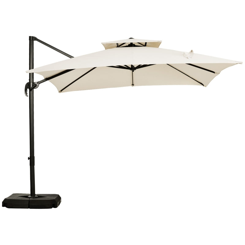 Steel Frame Outdoor Roma Cantilever Umbrella