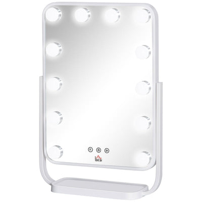 Hollywood Makeup Mirror With LED Lights, White