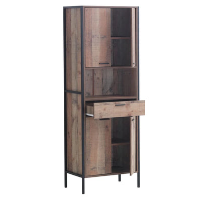 Stretton Tall Storage & Display Cabinet with 4 Doors