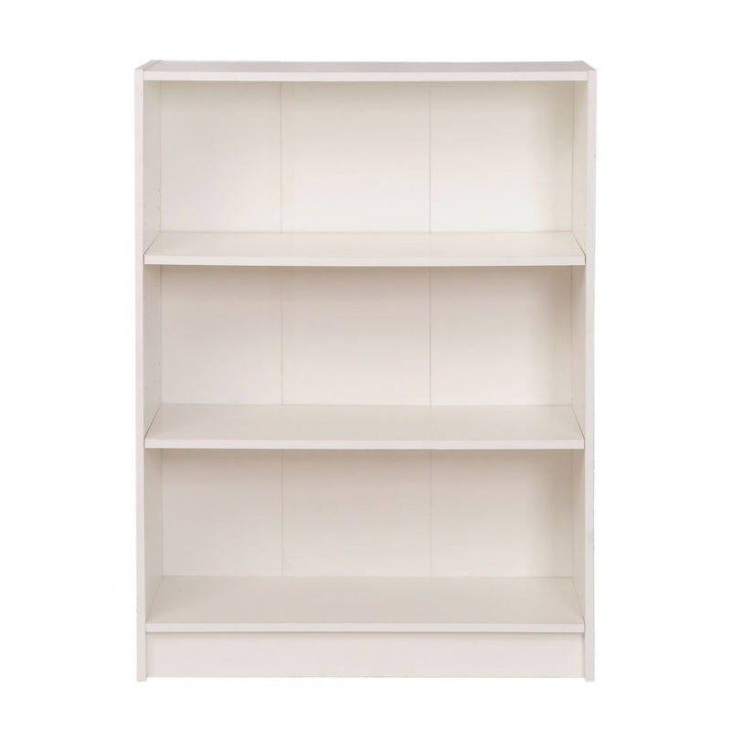 Essentials Bookcase Low Wide in White