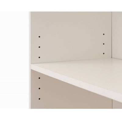 Essentials Bookcase Low Wide in White