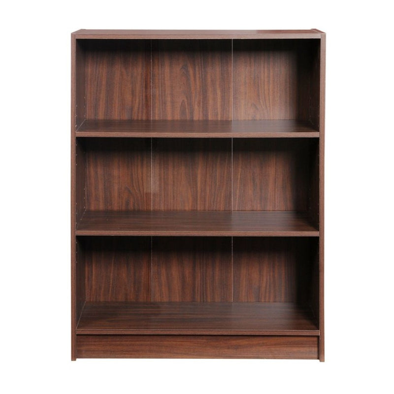 Essentials Bookcase Low Wide in Walnut