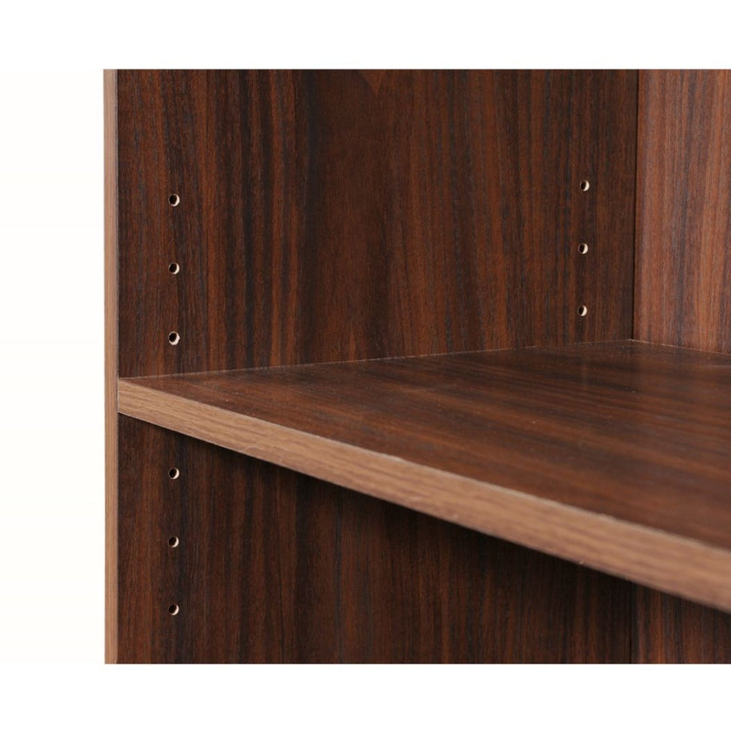 Essentials Bookcase Low Wide in Walnut