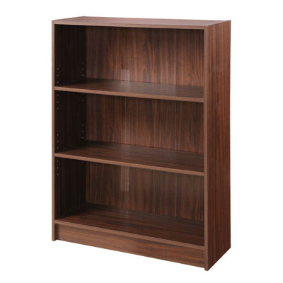 Essentials Bookcase Low Wide in Walnut