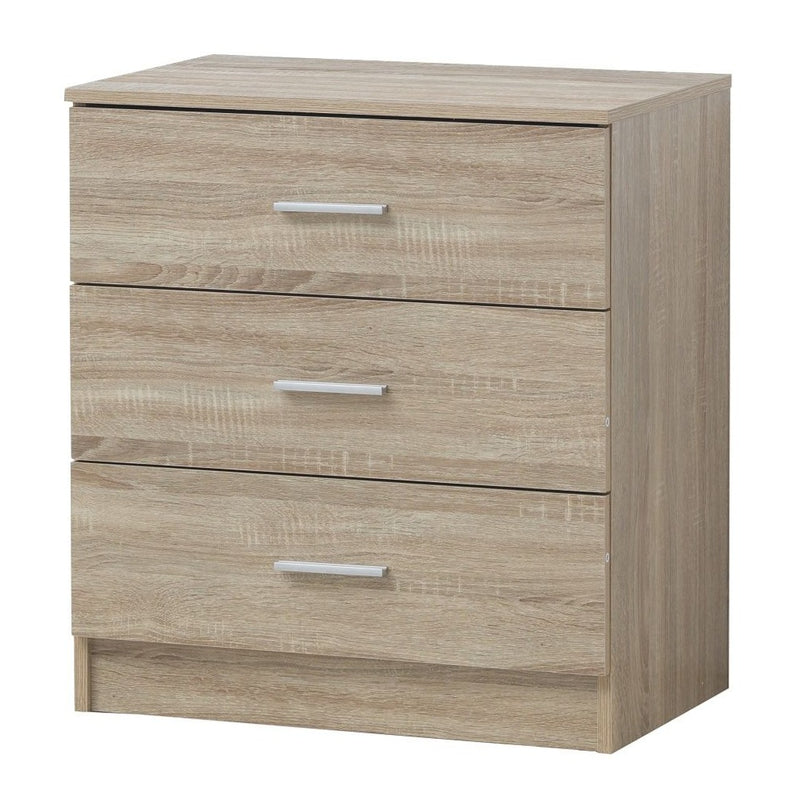 Rio Costa 3 Drawer Chest of Drawers in Sonoma Oak Effect