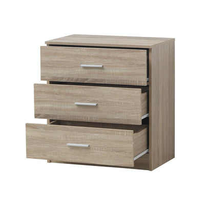 Rio Costa 3 Drawer Chest of Drawers in Sonoma Oak Effect