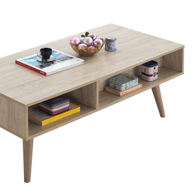 Alford Coffee Table in Sonoma Oak and White