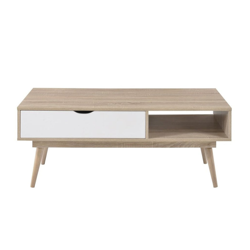 Alford Coffee Table in Sonoma Oak and White