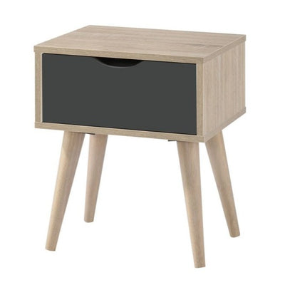 Alford 1 Drawer Lamp Table in Sonoma Oak and Grey