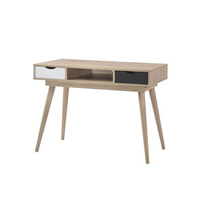 Scandi 2 Drawer Desk Sonoma Oak