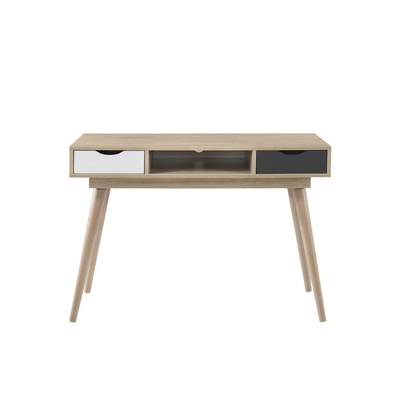 Scandi 2 Drawer Desk Sonoma Oak