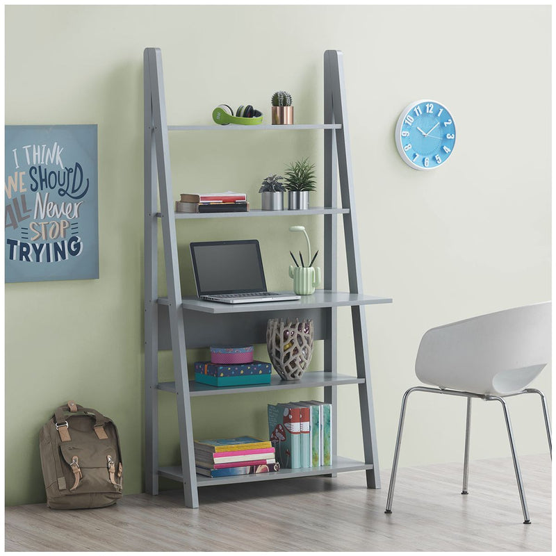 Riva Ladder Desk in Light Grey