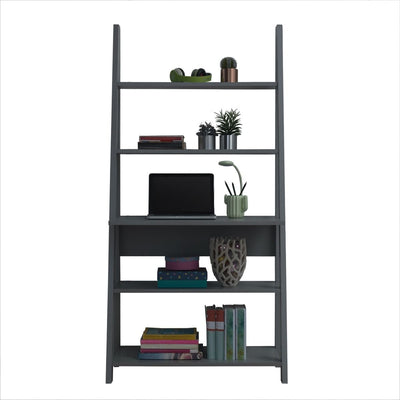 Riva Ladder Desk in Dark Grey