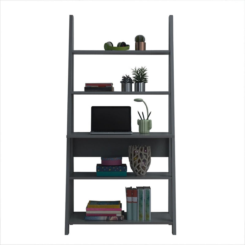 Riva Ladder Desk in Dark Grey