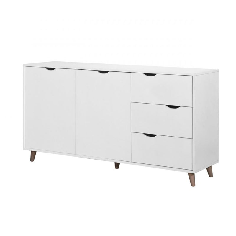 Pulford 2 Door 3 Drawer Sideboard in White