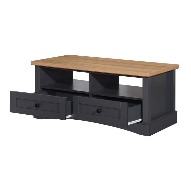 Carden Coffee Table with 2 Drawers in Grey