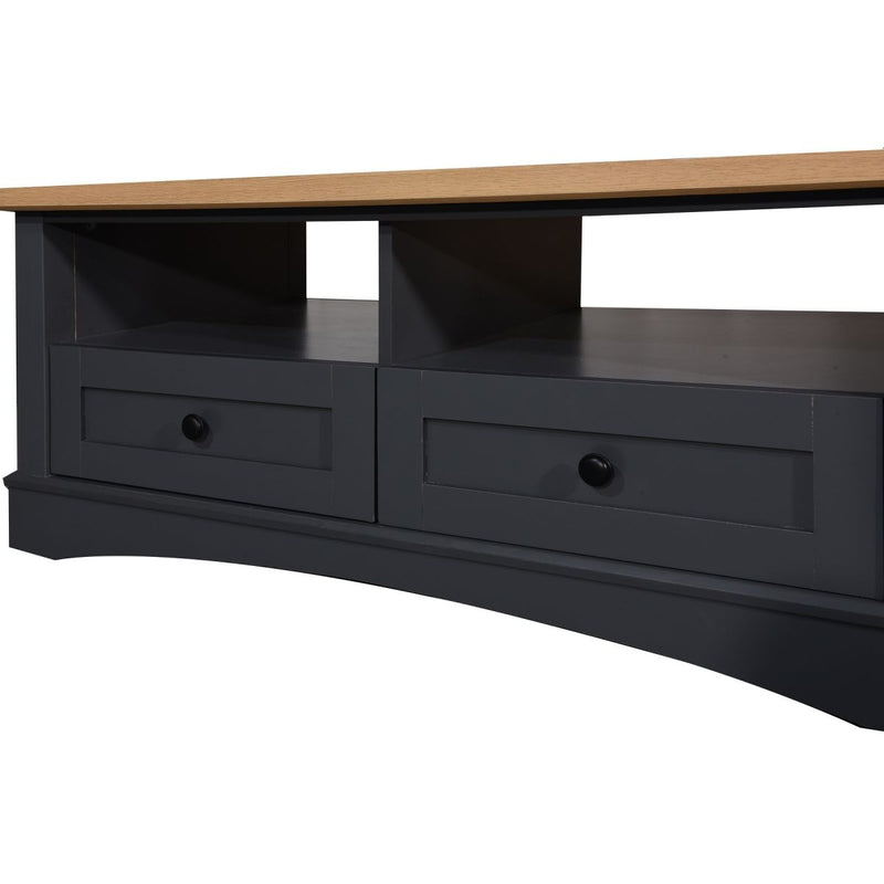 Carden Coffee Table with 2 Drawers in Grey