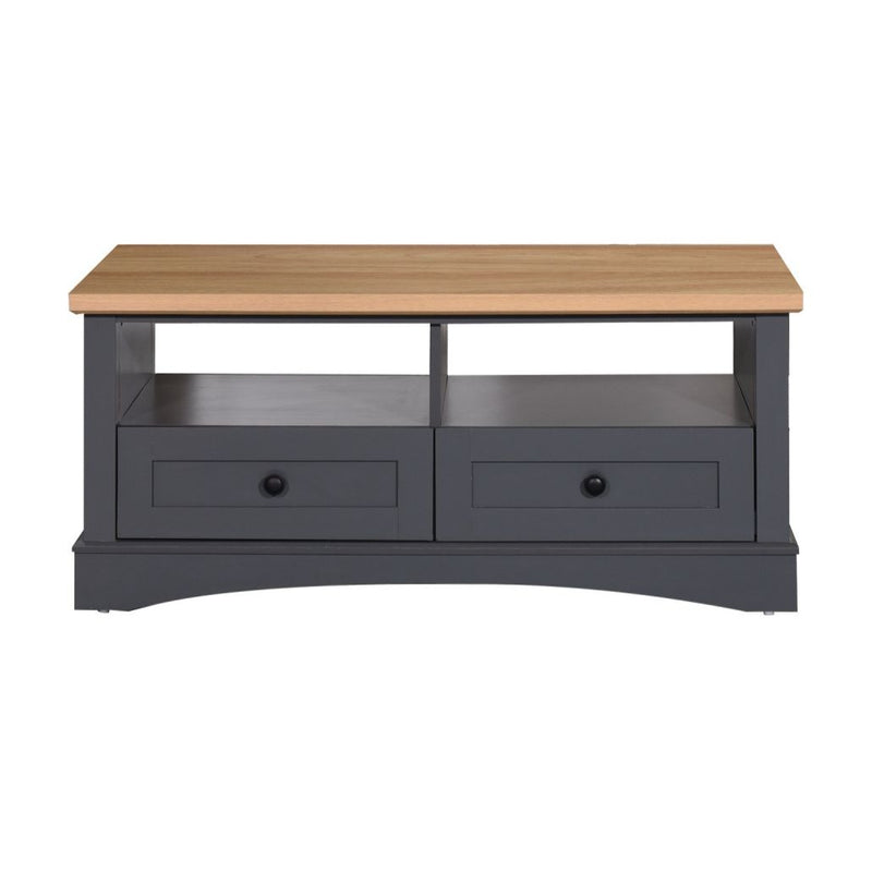 Carden Coffee Table with 2 Drawers in Grey