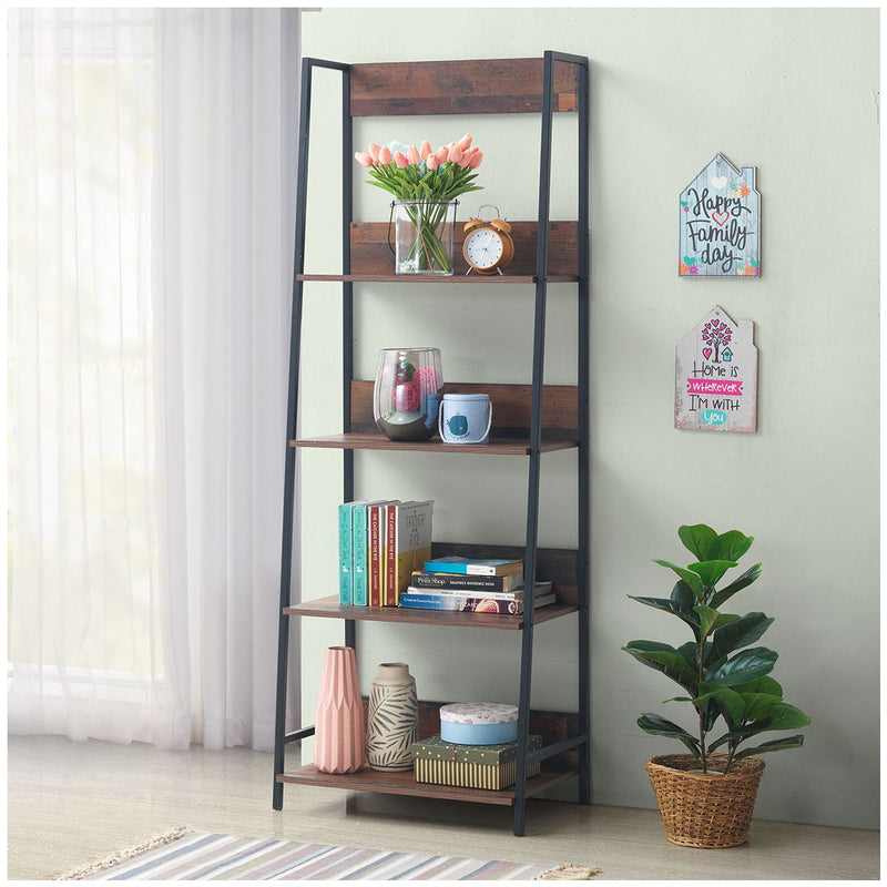 Abbey Ladder Bookcase Shelf with 4 Shelves